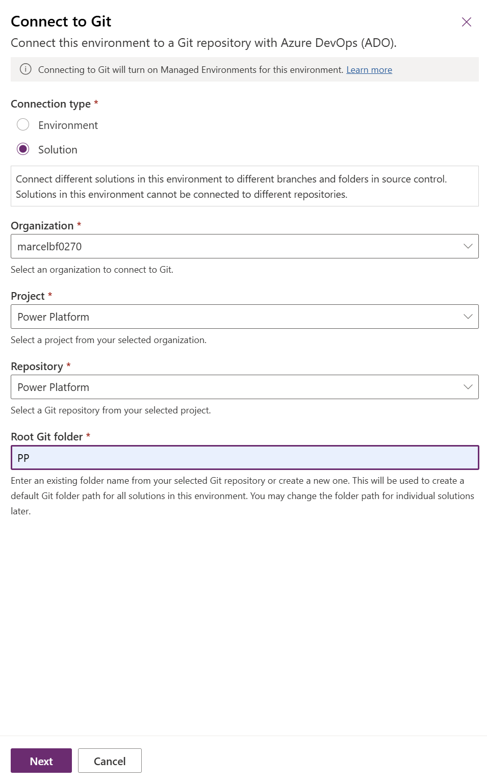 Hotfix Connect To Repo