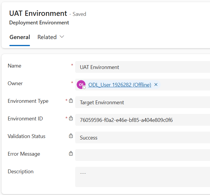 Environments Section