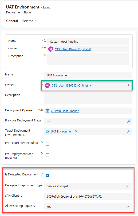 Configure Delegated Deployment
