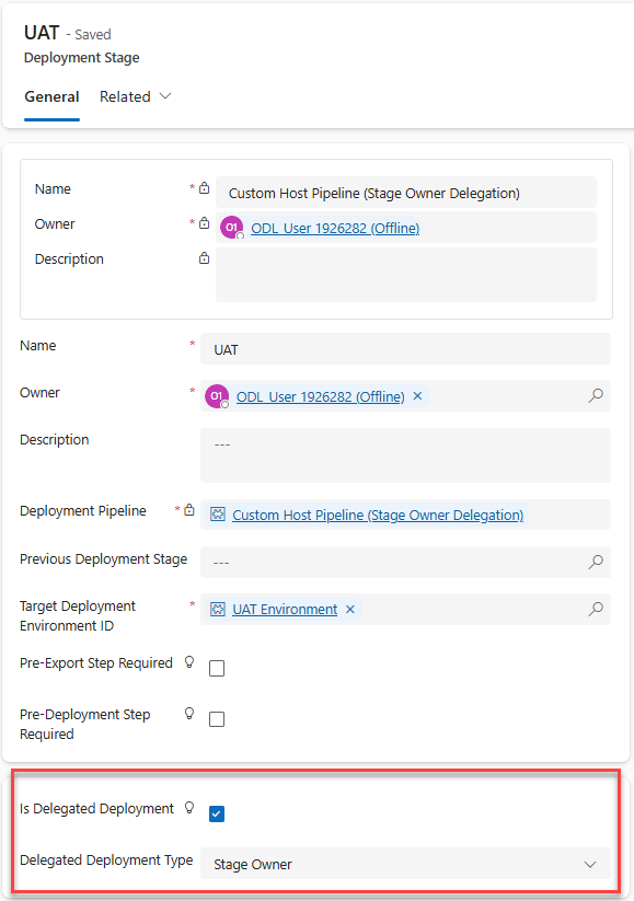 Configure Delegated Deployment