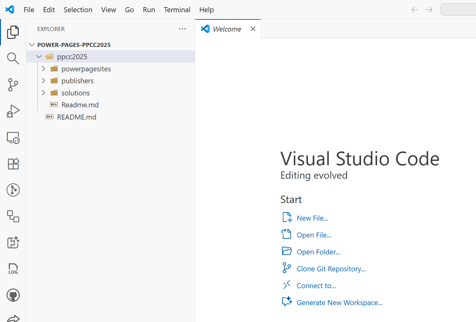 Cloned Repository in VS Code