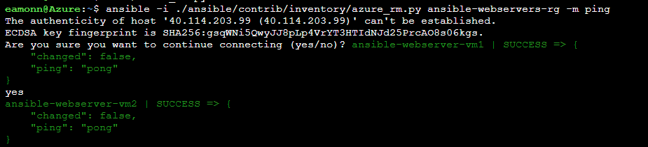 Screenshot of Azure Cloud Shell with the pip install jq error output and updated command with the --user switch having successfully run