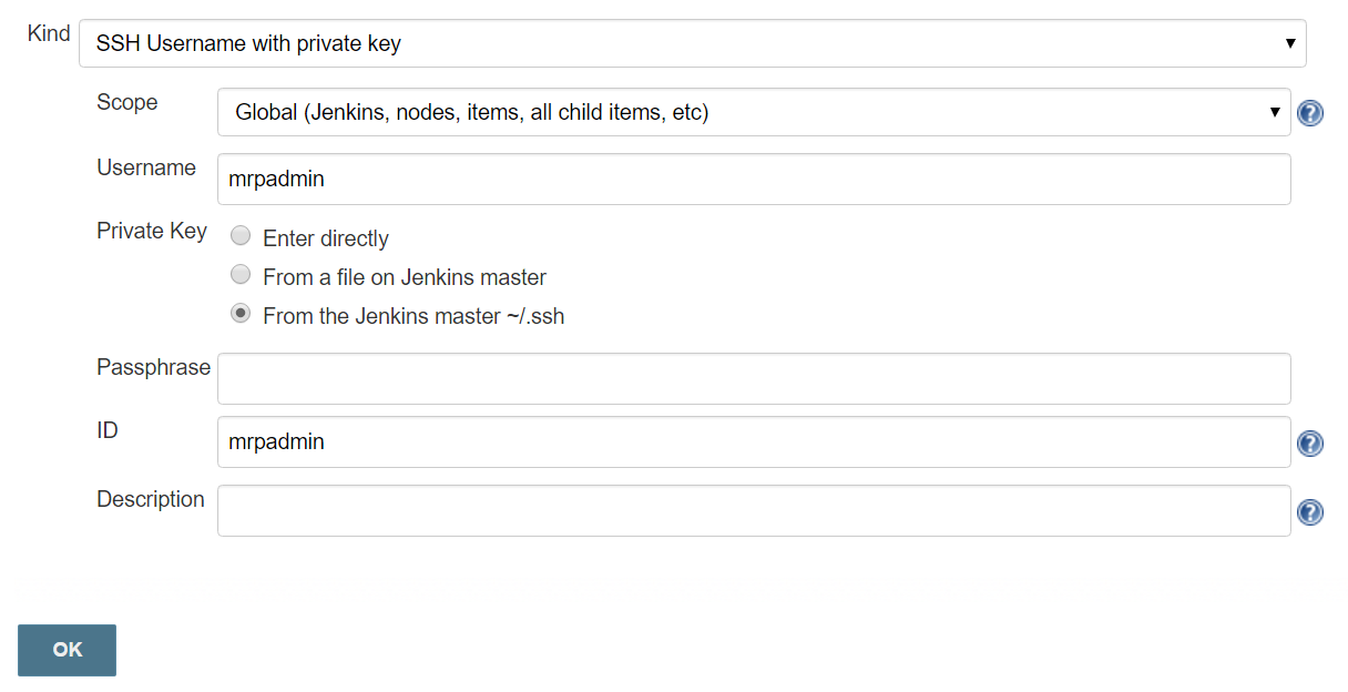 Adding SSH key to Jenkins