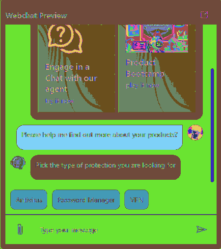 Example of web change playground