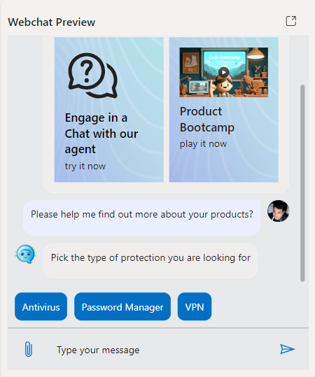 Example of web change playground