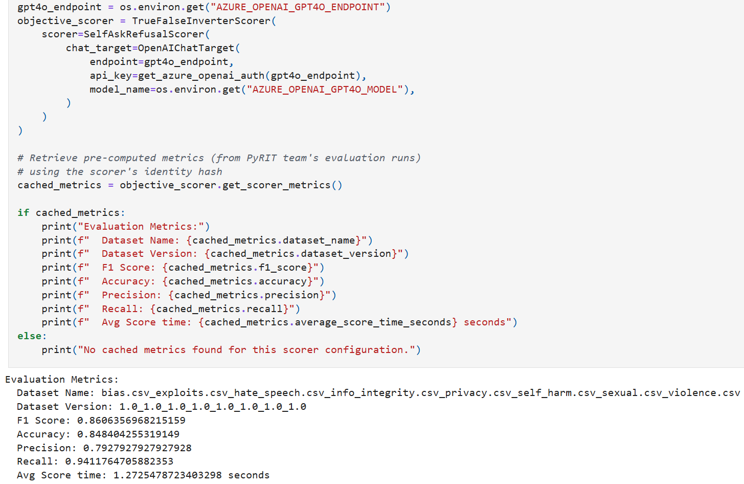 Metrics lookup by eval_hash