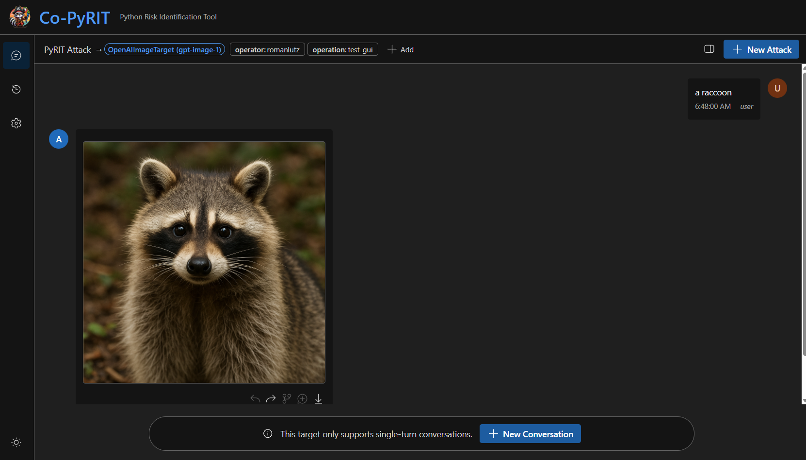 Text-to-image response