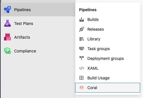 Azure DevOps Pipelines Section View