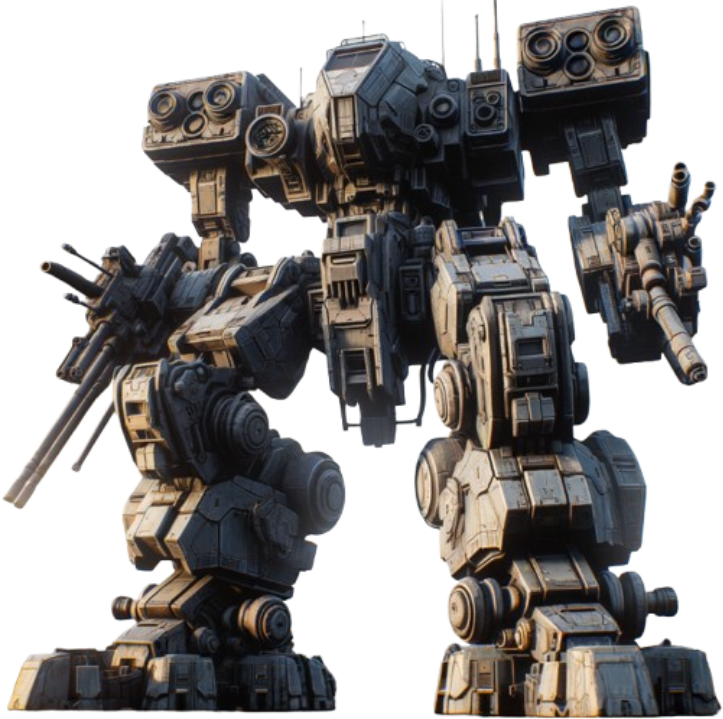 A futuristic robot mech