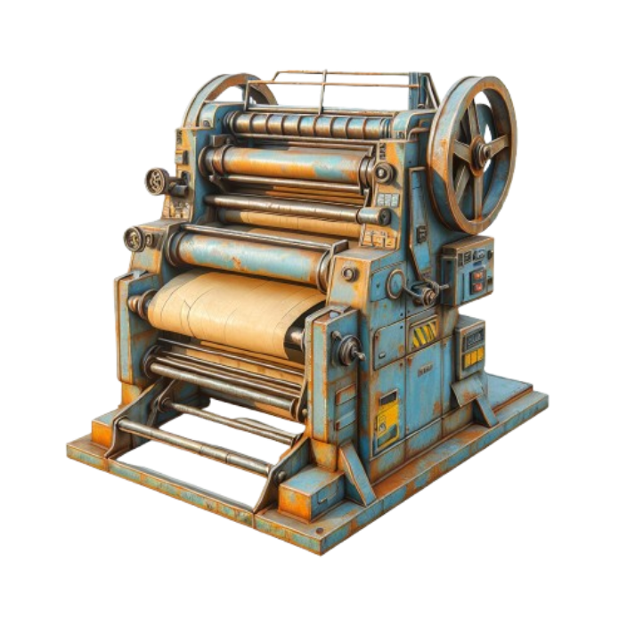 A machine for processing paper