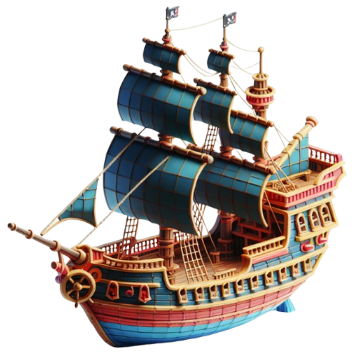 A large sailing ship