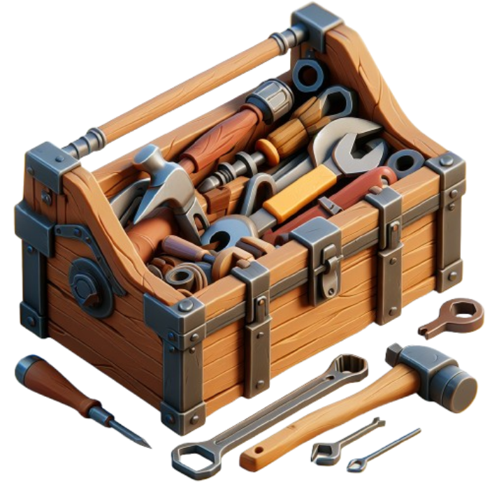 A toolbox filled with tools