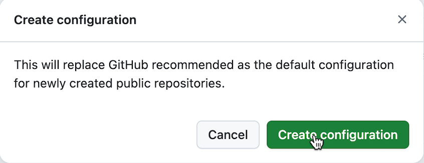 Save Configuration