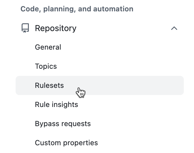 Create New Ruleset