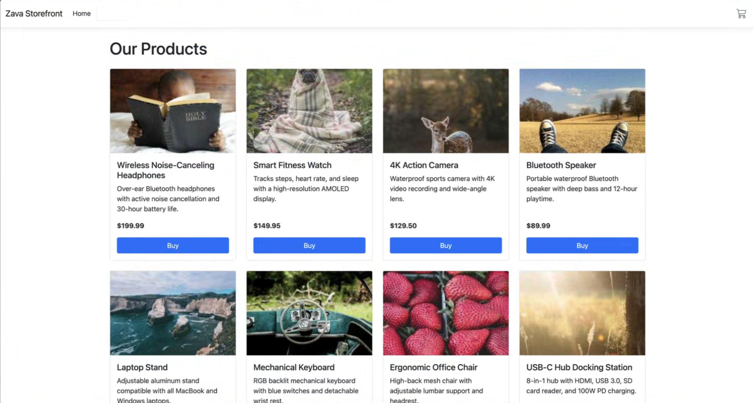 Zava Storefront UI