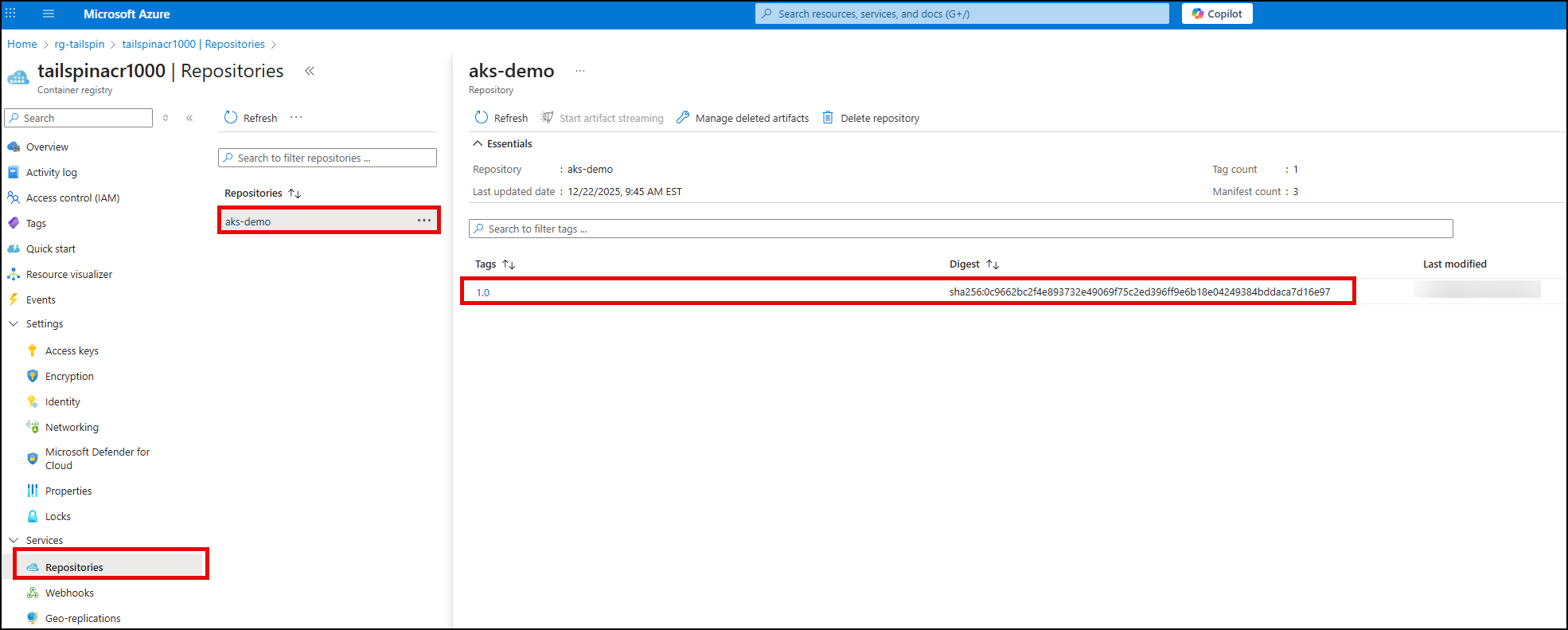ACR Repositories
