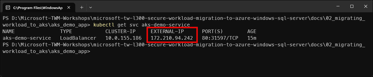 AKS External IP