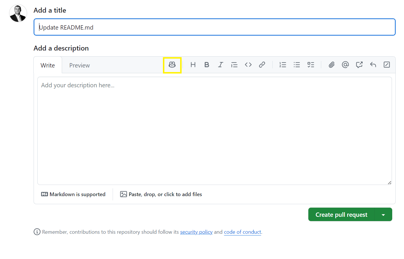 Copilot for Pull Request