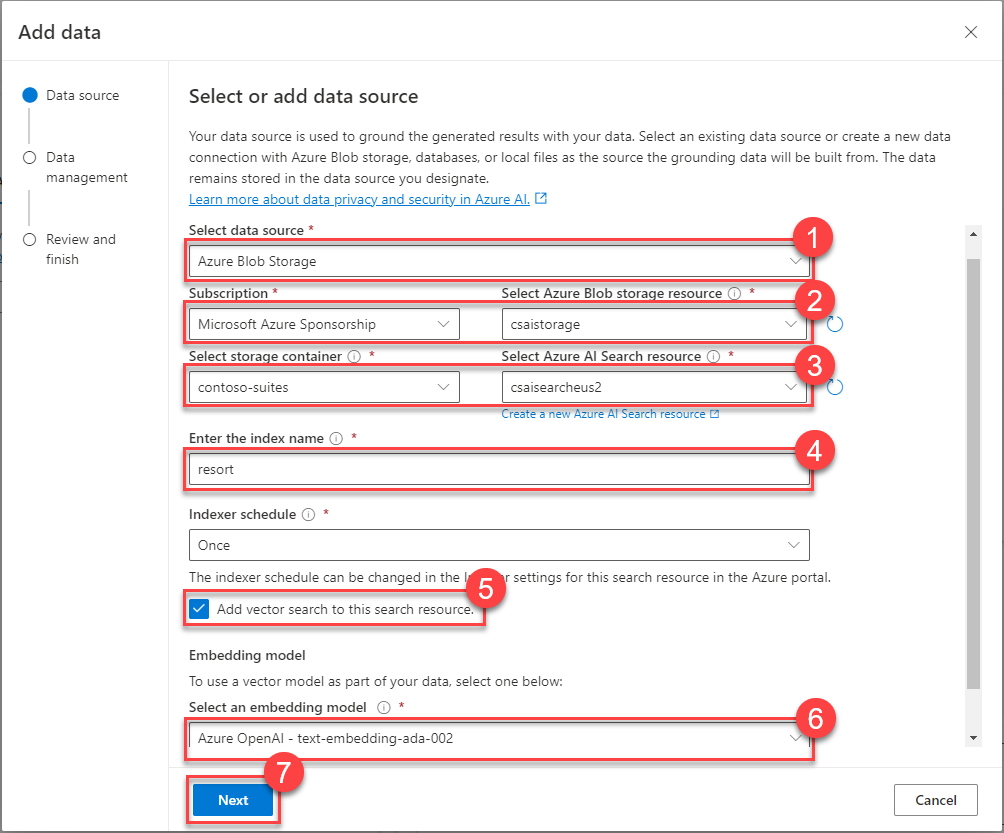 Select the data source