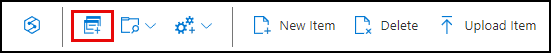 The New SQL Query button on the Data Explorer Items toolbar is highlighted.