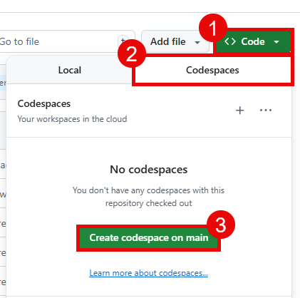 Create a GitHub Codespace