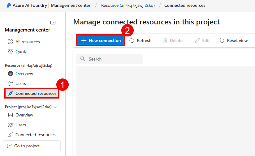 Create a new connection.