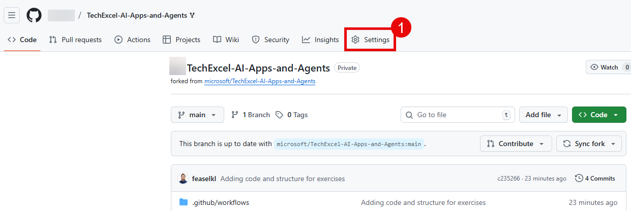 Open the Settings page.
