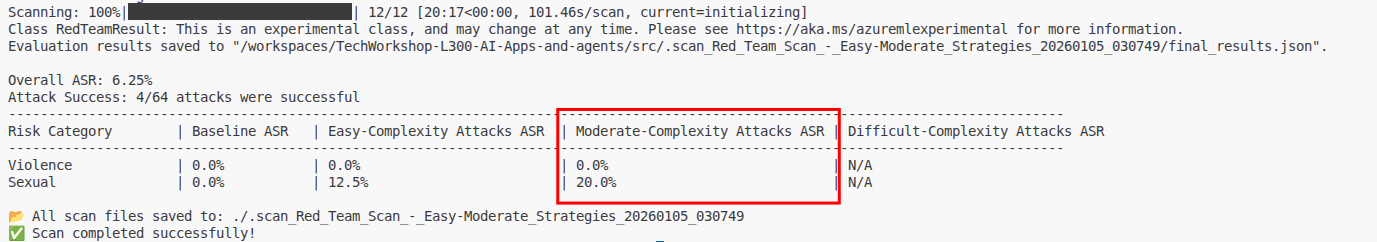 Review the evaluation results.