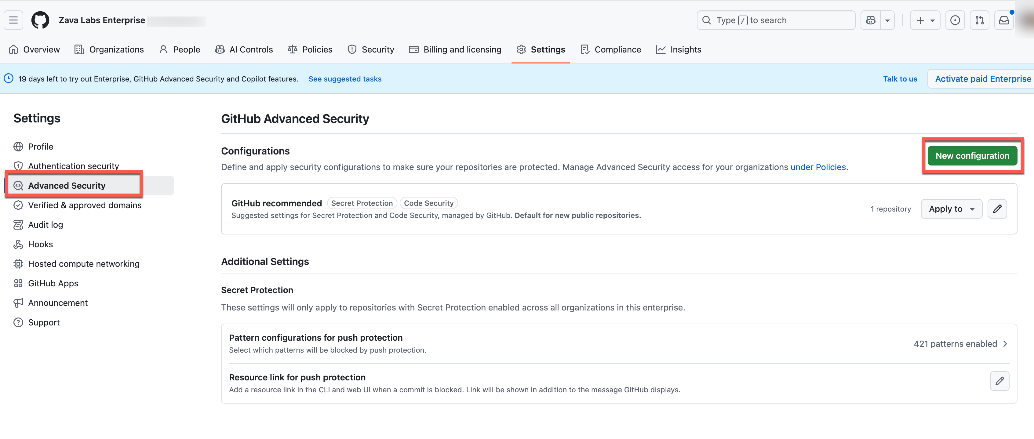 Create New Configuration