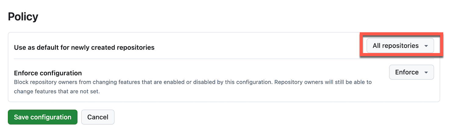 Apply to All Repositories