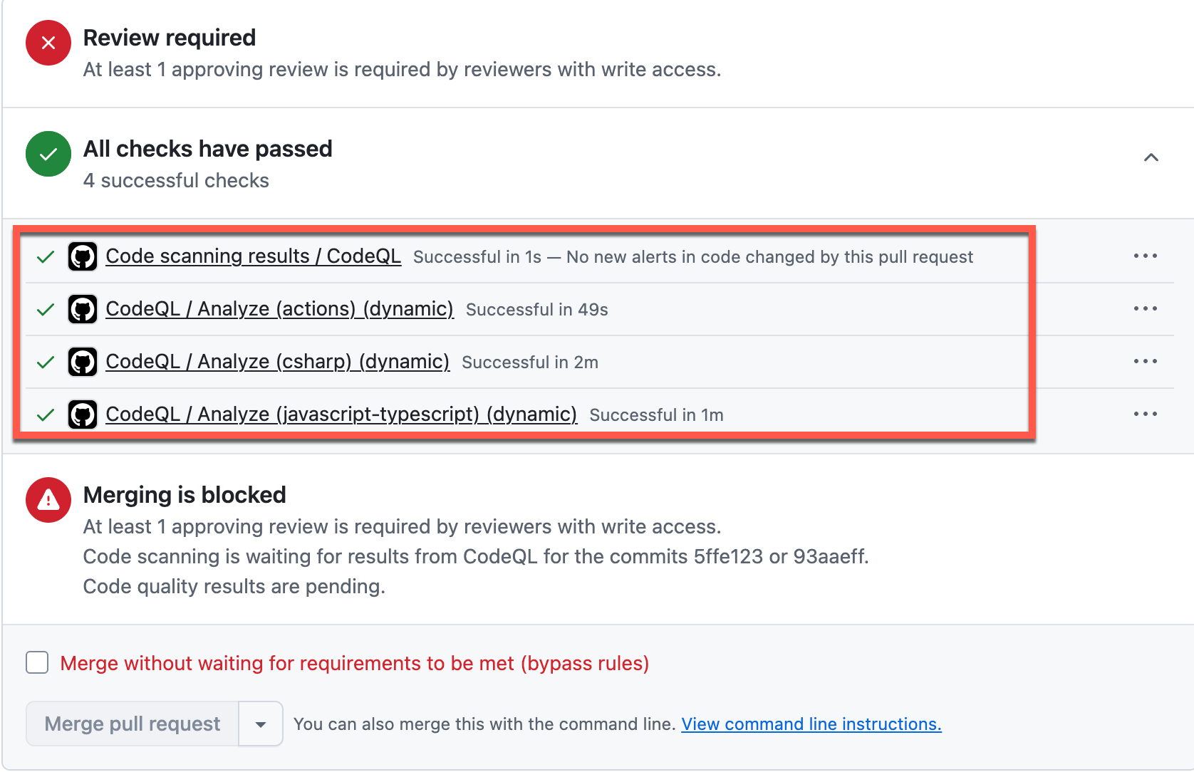 Copilot PR scans complete