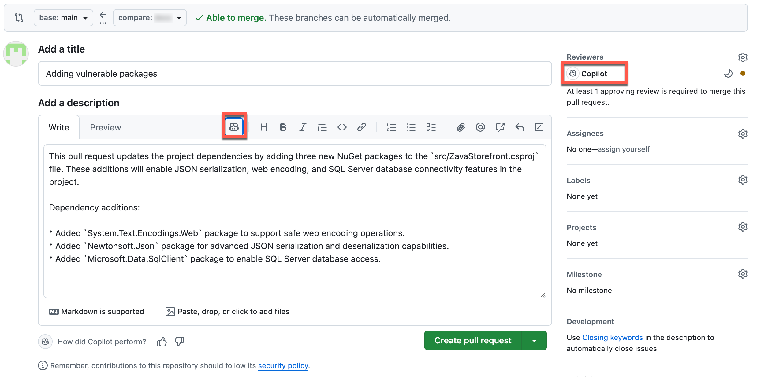 Create a Pull Request