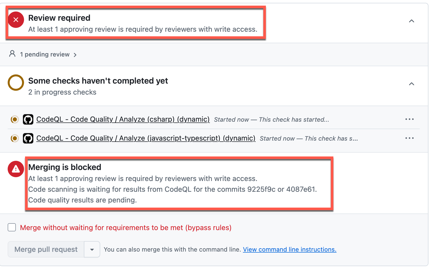 Pull Request pending merge