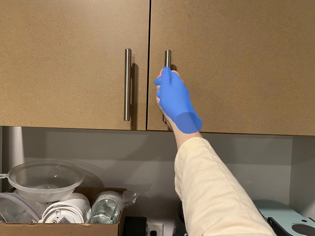 Open the cabinet door
