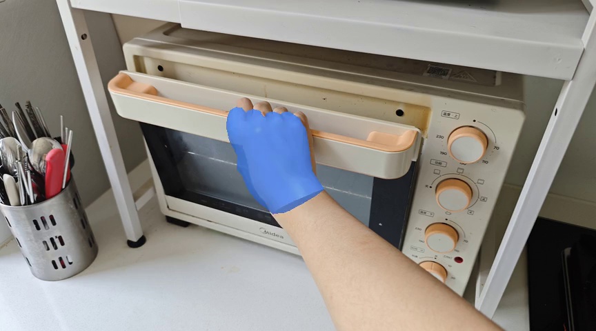Open the oven door