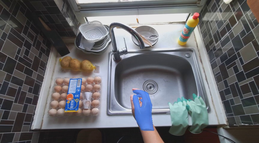 Pick up the yellow dish soap bottle with red cap