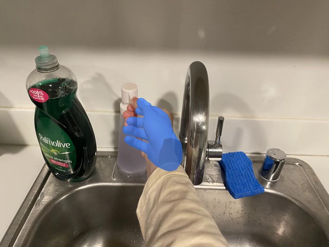 Press the soap dispenser