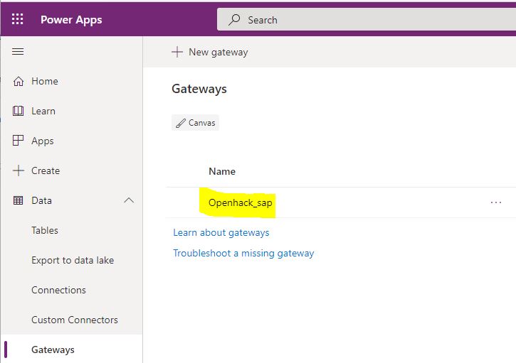 Registered Data gateways