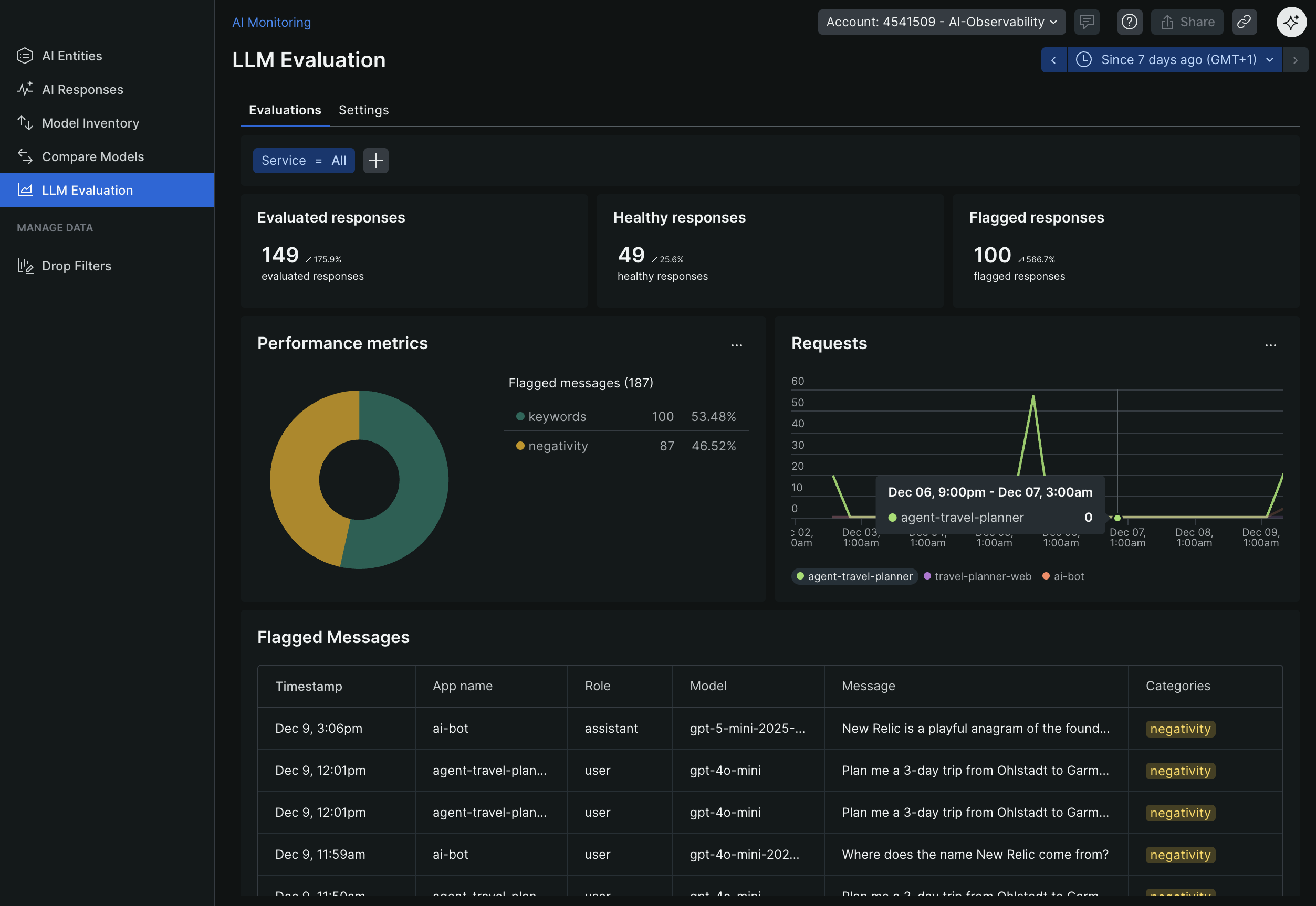 LLM Evaluation Screenshot