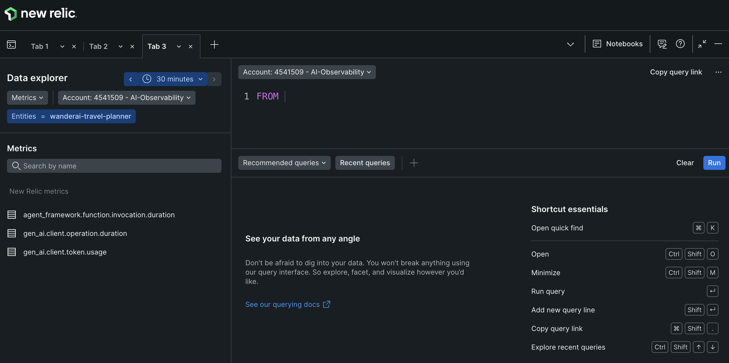 WanderAI OTel metrics