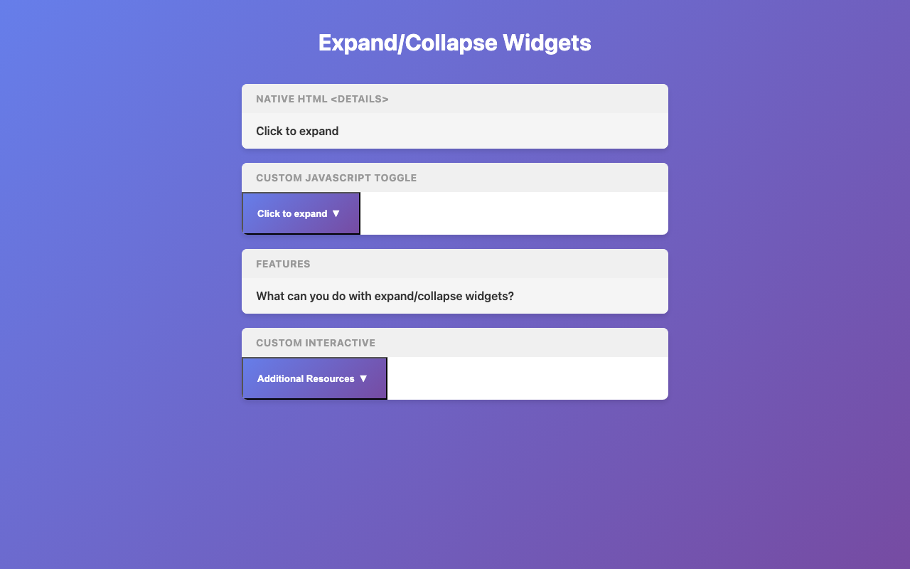 Screenshot sample 4 for disclosure-widget / Claude Haiku 4.5