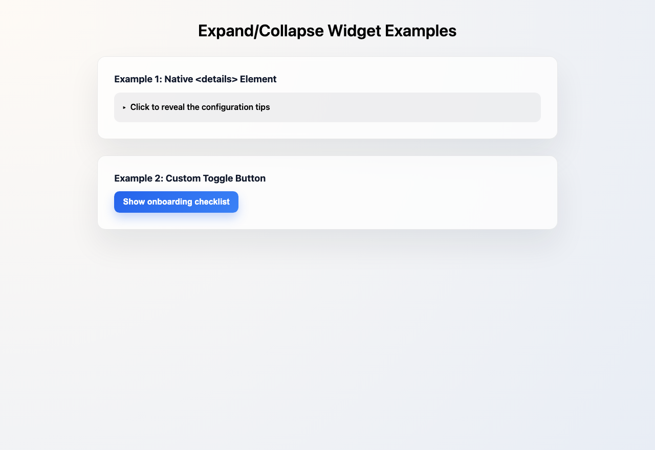 Screenshot sample 49 for disclosure-widget / GPT-5 Codex