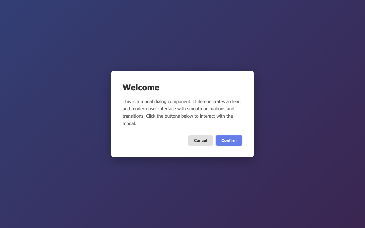 Screenshot sample 45 for modal-dialog / Claude Haiku 4.5