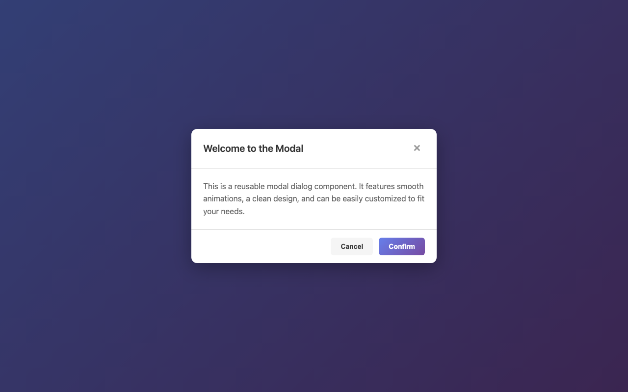 Screenshot sample 90 for modal-dialog / Claude Haiku 4.5