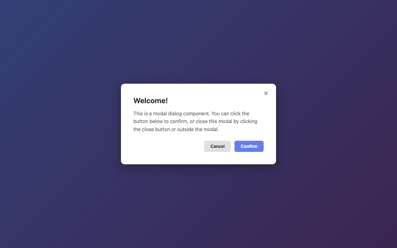 Screenshot sample 93 for modal-dialog / Claude Haiku 4.5