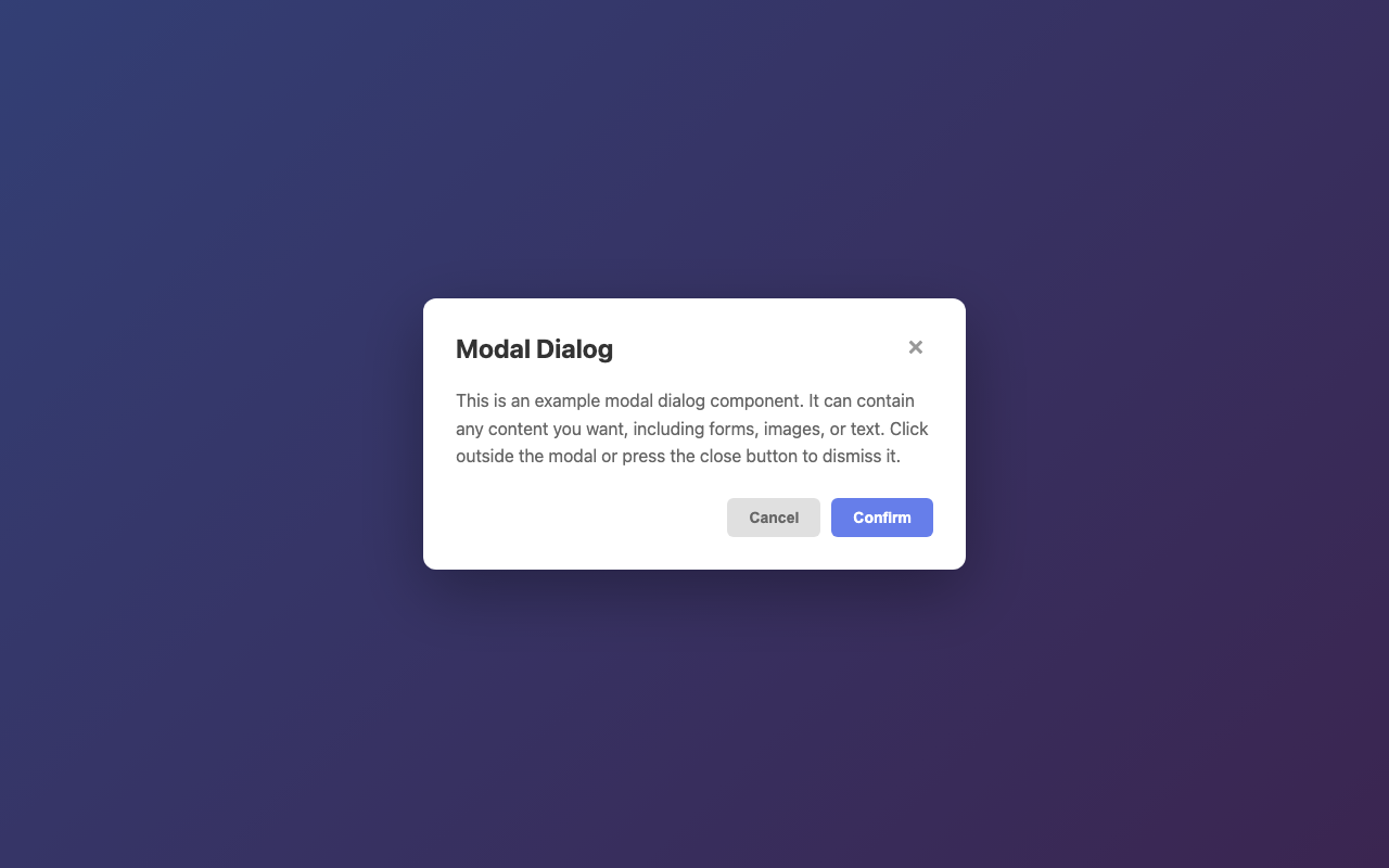 Screenshot sample 37 for modal-dialog / Claude Sonnet 4.5