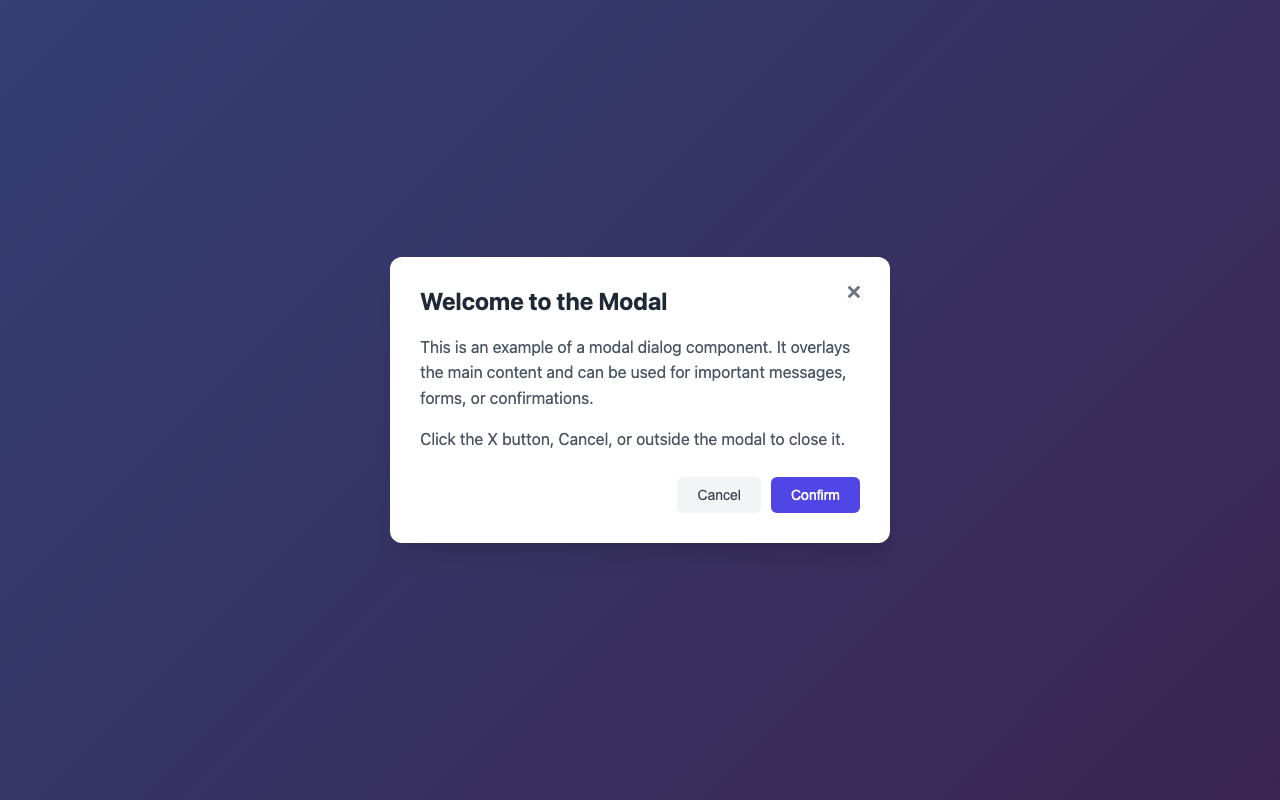 Screenshot sample 47 for modal-dialog / Claude Sonnet 4.5