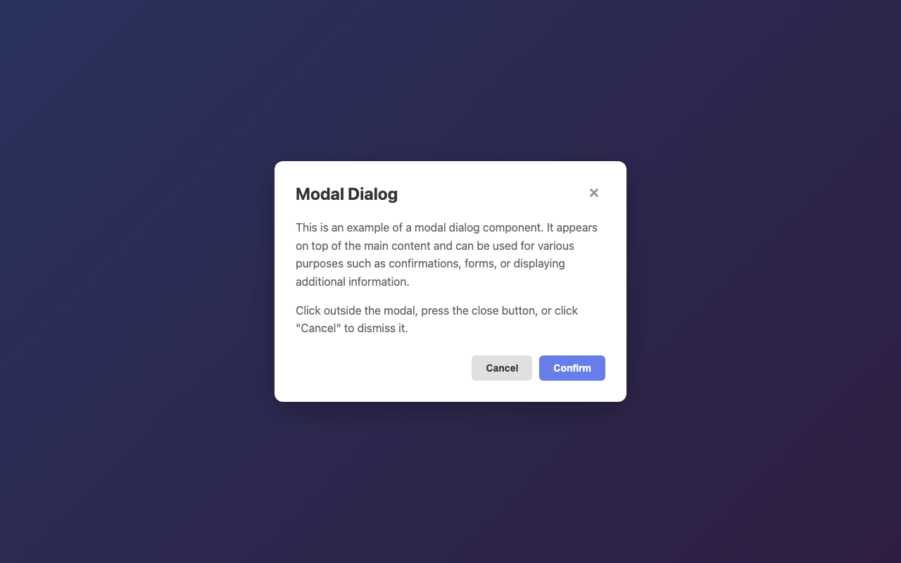 Screenshot sample 50 for modal-dialog / Claude Sonnet 4.5