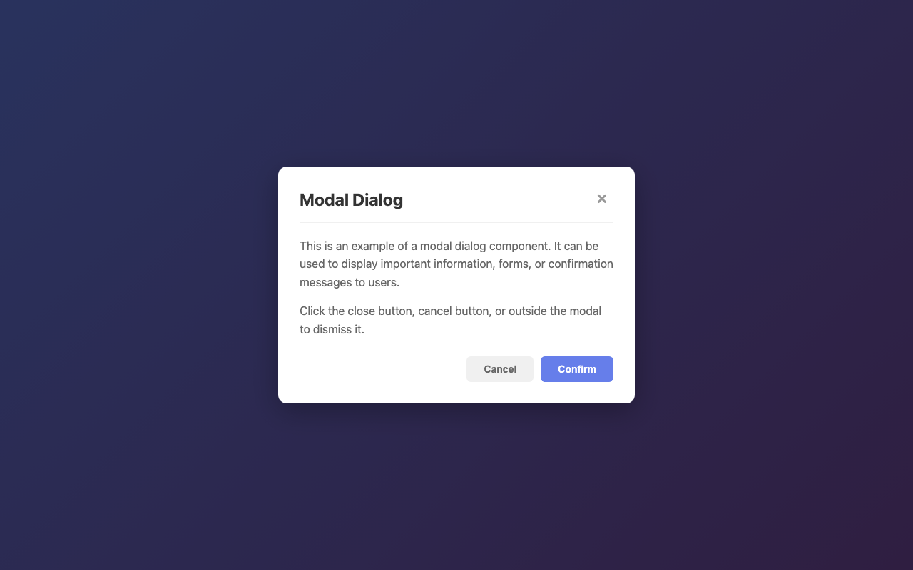 Screenshot sample 57 for modal-dialog / Claude Sonnet 4.5