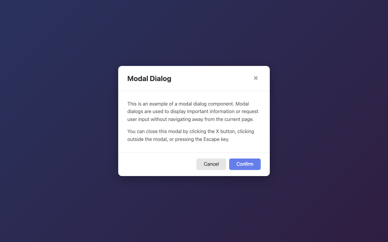 Screenshot sample 75 for modal-dialog / Claude Sonnet 4.5